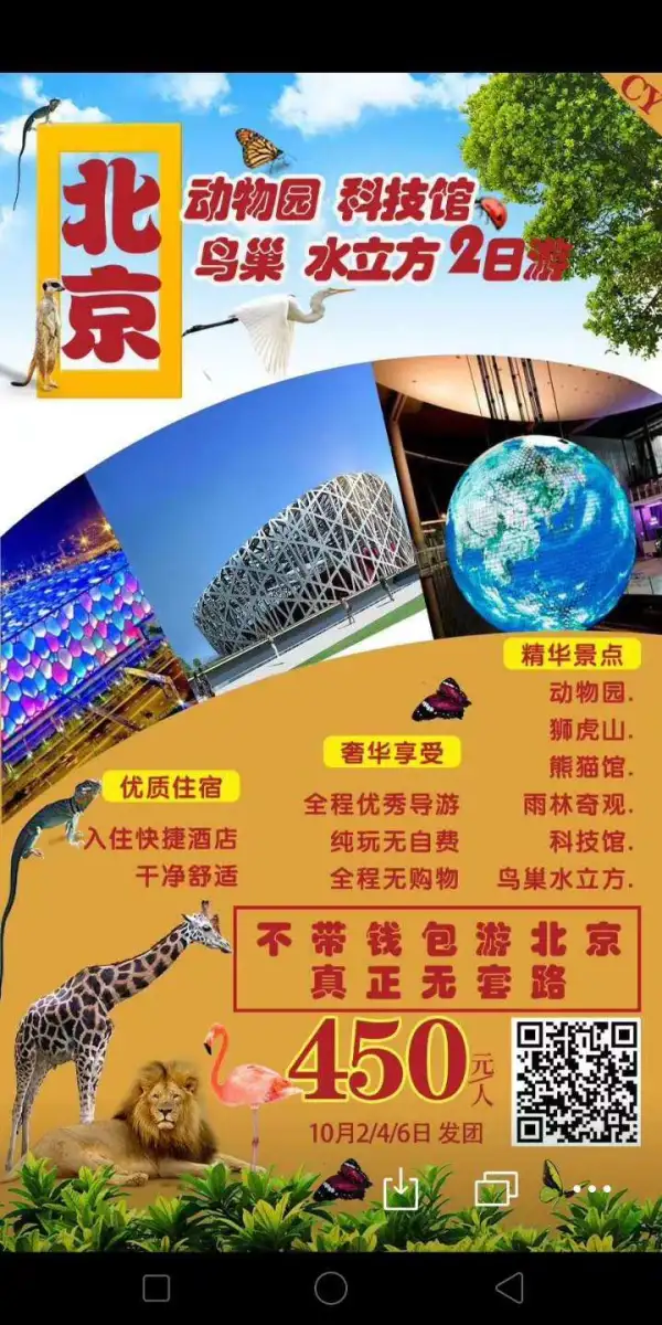 黄金周10月一散客行程