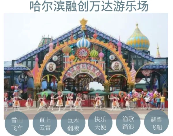 哈尔滨融创游乐园门票 电子票 （取票机取票 不排队）