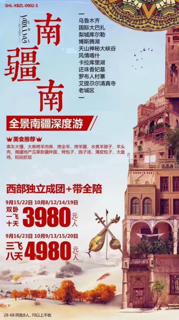 新疆故事系列之--南疆南 乌鲁木齐-国际大巴扎-里程库尔勒-博斯腾湖-天山神秘大峡谷-风情喀什-卡拉库里湖-还珠香妃墓-罗布人村寨-老城区