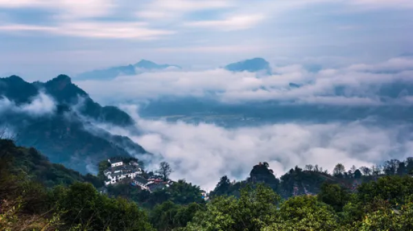 <皖南齐云山2日游>超爽双漂全含（枧潭、香溪双皮筏漂）齐云山避暑胜地 夜游老街美食