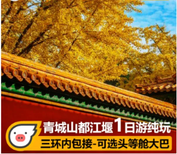  都江堰青城山一日游小团纯玩成都熊猫基地跟团旅游