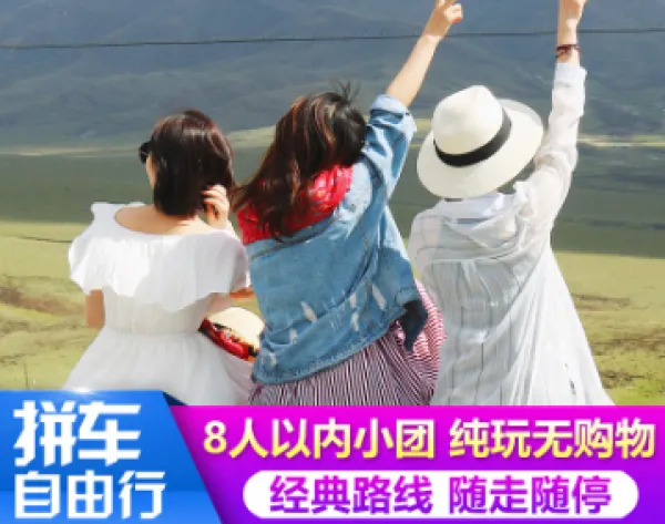 青海旅游4天3晚自由行祁连张掖七彩丹霞青海湖茶卡盐湖拼车四日游